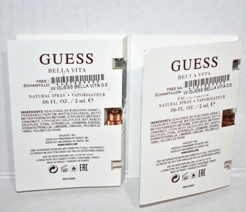 Guess Bella Vita Women Eau De Parfum Spray 2ml 0.06oz Sample Vial Spray Perfume - Picture 2 of 4