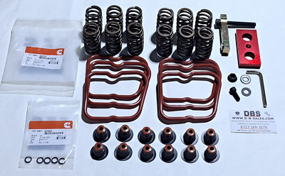 Valve Springs Stems w/Tork Tool 60# Upgraded High RPM 89-98 DCEC Cummins 5.9 12V