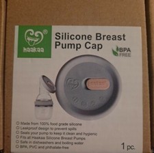 Haakaa Silicone Leak Proof Breast Pump Cap Grey