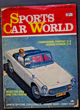 Sports Car World 1965 May Honda S600 Pontiac Catalina Ferrari 350GT Lotus 7 Merc