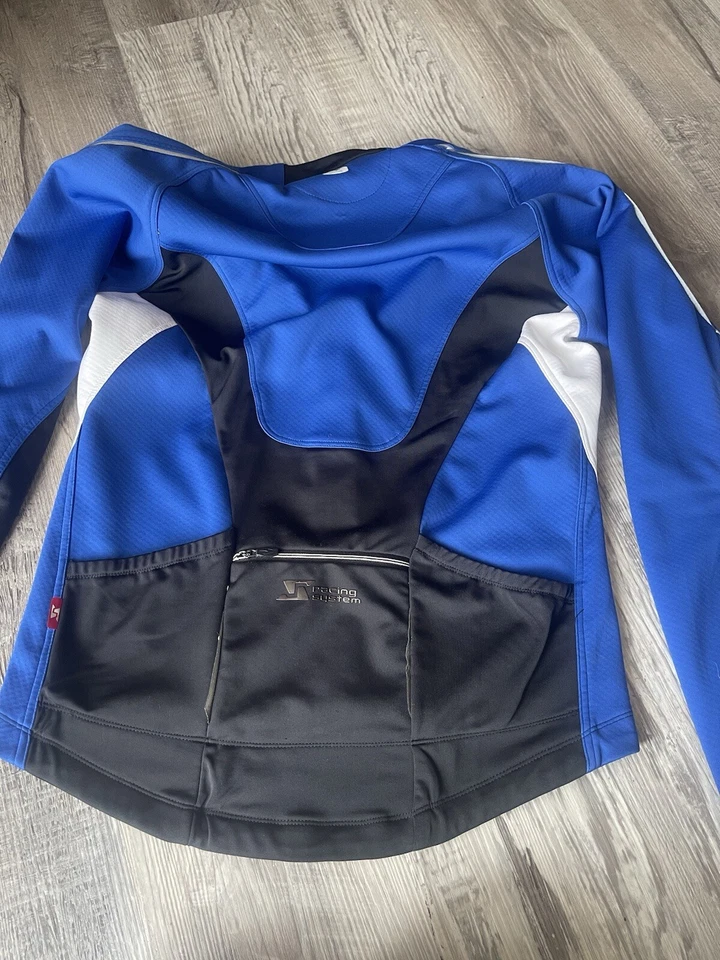 Chaqueta de ciclismo para mujer Sugoi grande azul Softshell, bloque de viento, cremallera completa Foto 4 de 4