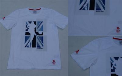 London 2012 Olympiade Adidas Fußball Herren Poster Grafik Tee T-Shirt UVP 23£