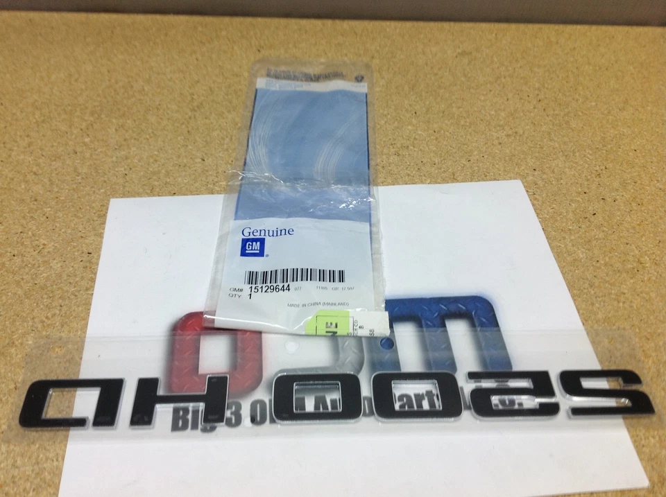 Chevrolet Silverado GMC Sierra RH LH puerta delantera 2500 HD placa emblema Foto 2 de 3