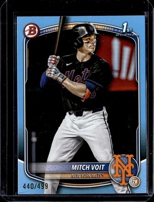2025 Bowman Draft #BD-71 Mitch Voit Sky Blue Border #/499