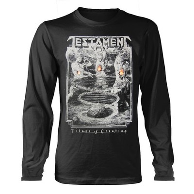 Longsleeve Testament Titans Of Creation Tour lizenziert T-Shirt Herren