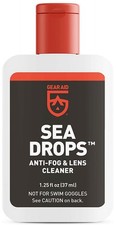 GEAR AID Sea Drops Anti-fog and Cleaner for Dive and Snorkel Masks, 1.25 fl oz