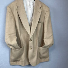 Vintage Stafford American Craftsman Mens Blazer Sport Coat Made In The USA 44R