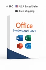 3 PC MS 2021 Office 2021 USB STANDALONE FULL COMPLETE VERSION PACK