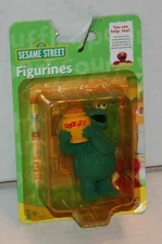 Sesame Street COOKIE MONSTER figure Cake Topper 2.5" Vintage Cupcake Collectible