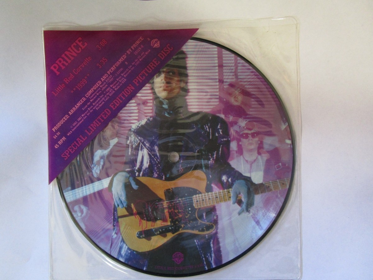 PRINCE LITTLE RED CORVETTE b/w 1999-LTD. ED. PIX DISC 45 RPM with
