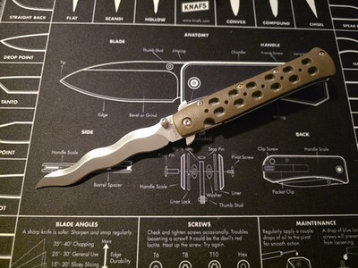 Cold Steel Ti-Lite 4'' Kris Linerlock Dark Earth Folding AUS-10A Knife 26SK4