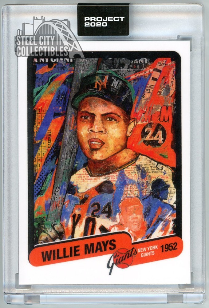 Willie Mays Topps Project 2020 Card #15 1952 Topps By Andrew Thiele
