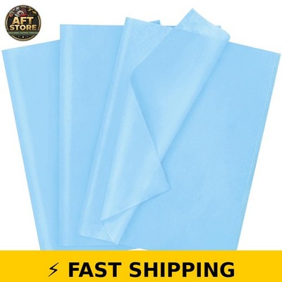 Laidans 120 Sheets Baby Blue Tissue Paper for Gift Wrapping & Crafts