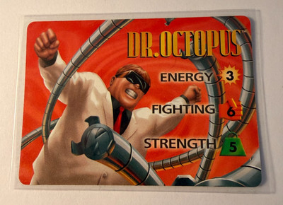Marvel OverPower Dr Octopus Energy 3 Fighting 6 Strength 5 1995 Fleer