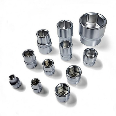 Sechskant Nuss 1/4'' 3/8'' 1/2'' 3/4''Steckschlüsseleinsatz Stecknuss 6 Kant Einsatz