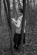 Close-Up Of Jeanne Valerie. Sevres- 15 Fevrier 1959- Dans la for�t- Old Photo 3