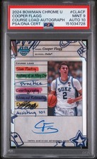 2024 BOWMAN CHROME UNIVERSITY COURSE LOAD AUTOS COOPER FLAGG PSA 9 AUTO 10