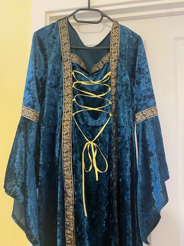 Pagan Medieval Gothic Handfasting Corset dress SIze 16 - Bild 2 von 4