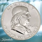 1960 SILVER Franklin Half Dollar Choice PROOF 90% Silver 50c, Fast Ship 🚢