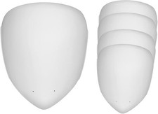 DIY Cosplay Mask Blank White Plastic Full Face Mask Base, 5 Packs