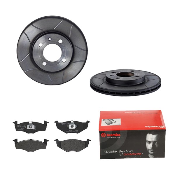 Brembo Bremsscheiben Ø256MM + BremsbelÄGe Vorne FÜR Vw Golf Iii Vento Polo Van-image