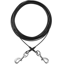Dog Tie Out Cable,50ft Dog Run Cable,Tie-Out Cable for Small Dogs Up to 60 lb...