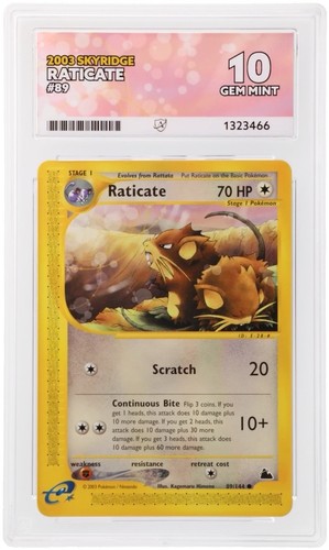Raticate graded ACE 10 for sale on eBay