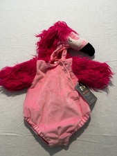 Pottery Barn Kids Flamingo Costume 0-6 Months Halloween One Piece NEW w/tags