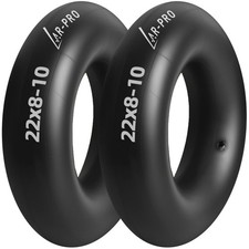 22x8-10 Inner Tubes - Durable Butyl Rubber for ATVs  Lawn Equipment - 2-Pack