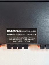 RadioShack Speaker Switch 40-244 High Power Stereo Control Center 4 Way Selector