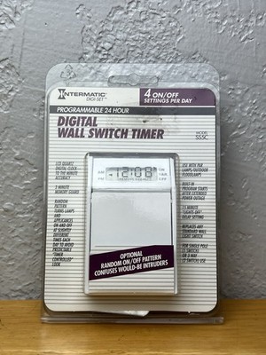 Intermatic Programmable 24 Hour Digital Wall Switch Timer Model SS5C