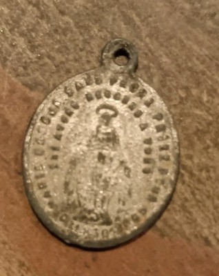  Alte religiöse Medaille Wunderbare Jungfrau Rue Du Bac Paris  