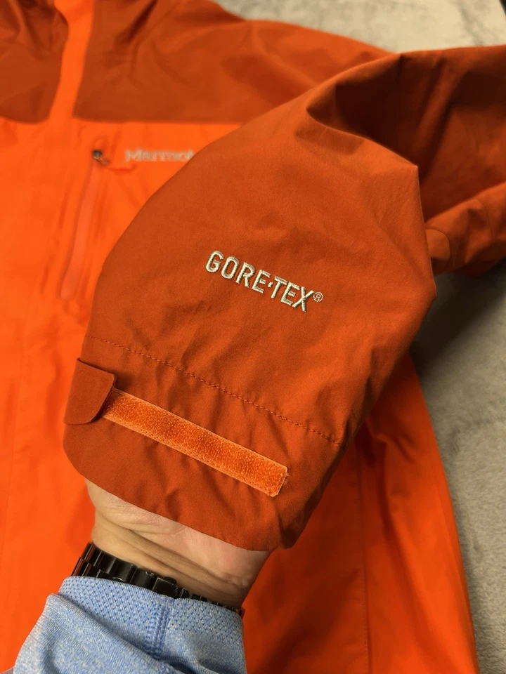 Marmot Minimalist Jacket Mens XL Orange GORE-TEX EUC STYLE #B30380 - Image 4 of 4