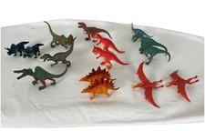 Lot of 15 Dinosaur Toy Figures Various Sizes  Brands -See pictures