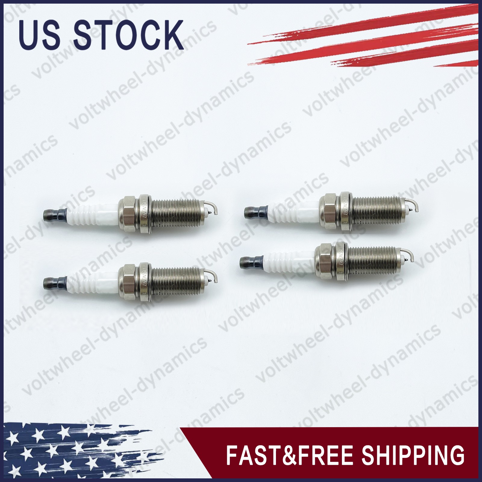 4Pcs 90919-01233 Denso Iridium Spark Plug 3417 SK16HR11 for Camry Highlander