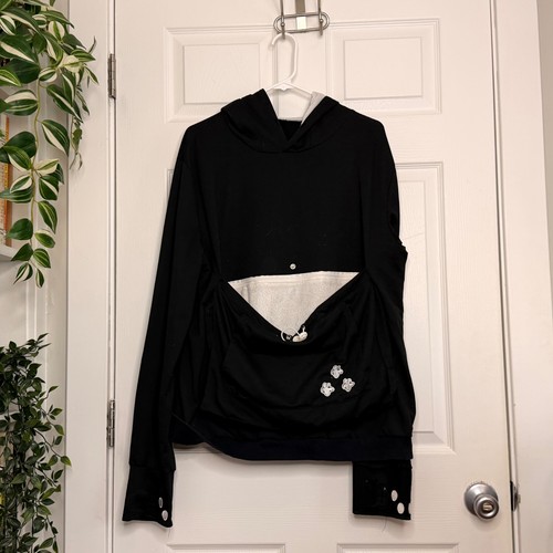 Size Large - Sweater with paws and ears - deep, lined pouch for pet