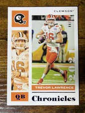 2021 Panini Chronicles Draft Picks Chronicles Trevor Lawrence #1 Blue /99 (RC)