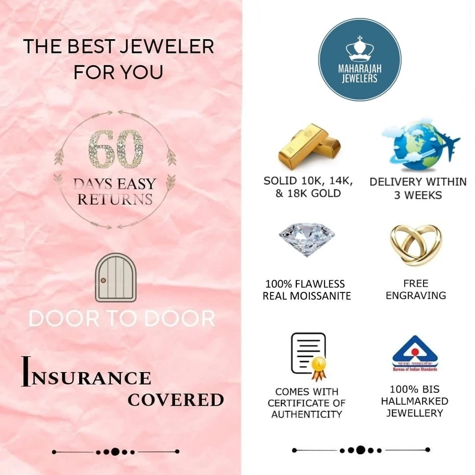 Блестящие белые муассаниты 0,80 карата, разноцветные золотые бабочки 10 карат и цветочный кулон - Изображение 3 из 4