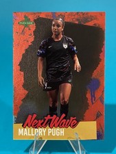 Mallory Pugh Swanson 2021 Parkside NWSL Next Wave Red Foil RC Rookie Card. rookie card picture