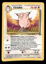 Clefable Jungle Unlimited LP, 17/64 Pokemon Card