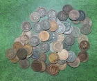 US Indian Head Cent Collection Low Grade Lot Auction 1859 - 1909