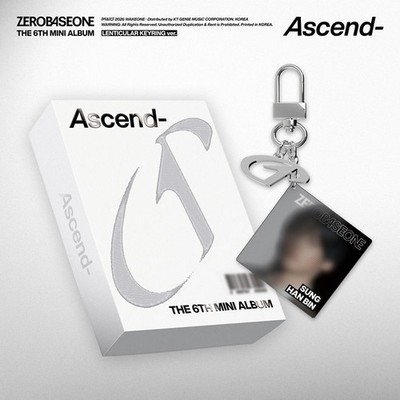 ZEROBASEONE [ASCEND-] 6th Mini Album LENTICULAR KEYRING Ver/QR+2 Photo Card+GIFT
