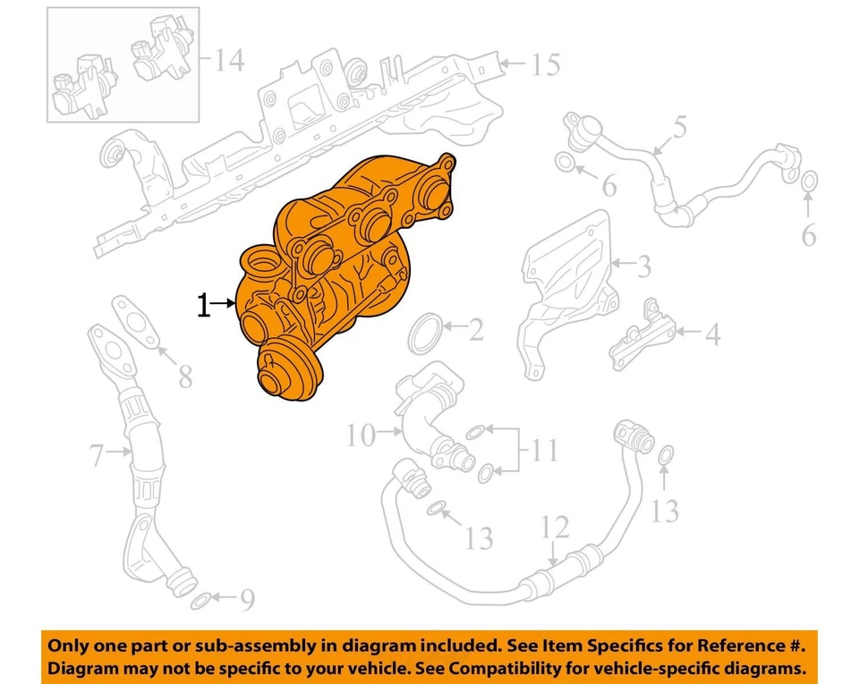BMW X6 2009 turbocompresor OEM 102 k millas - LKQ429475116 Foto 4 de 4