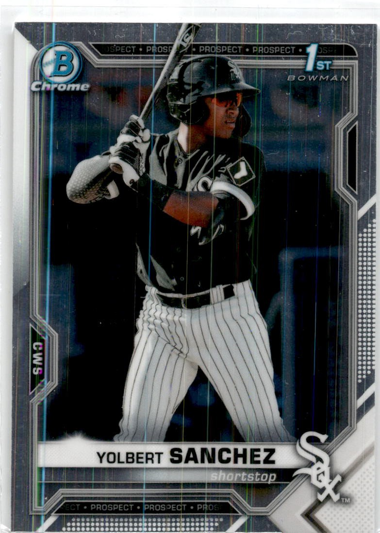 2021 Bowman BASEBALL Chrome Prospects Yolbert Sanchez #BCP-40