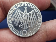 GERMANY - 10 MARK 1972 F - XF++++ SILVER COINS