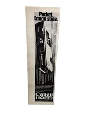 1976 Canon 110 ED Pocket Camera Vintage Photography Print Ad