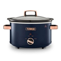 Tower T16042MNB Cavaletto 3.5 Litre Slow Cooker with 3 Heat Settings, Cool Touch