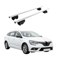 DachträGer GrundträGer FüR Renault Megane Mk4 Grandtour 2016-22 Stahl Silber 2X