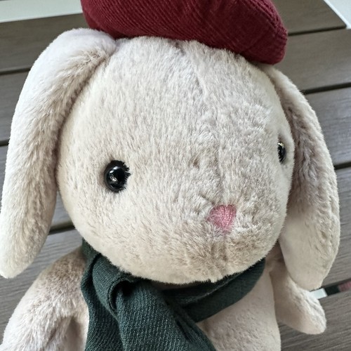 Jellycat Dickensian Bunny Plüschtier Baskenmütze Schal KEINE Jacke 11 Zoll gebraucht - Bild 8 von 14