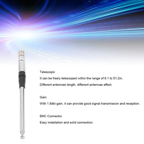 Antena radiowa ze złączem BNC 27MHZ Pręt teleskopowy HT CB Handheld Portabl CB - Zdjęcie 5 z 24